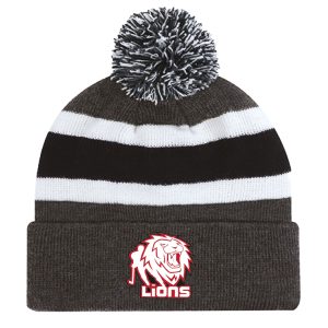 Tuque à rebord, pompom